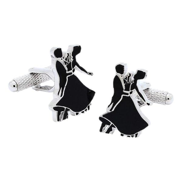 Ballroom Dancing Cufflinks featuring a dancing couple - CK894