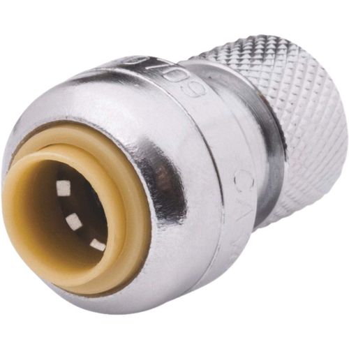 SharkBite 1/4 in. PTC x 3/8 in. Compression Brass Stop Valve Connector