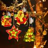 U/N D4FY Santa Suction Cup LED Lights, Acrylic