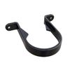 4 x Black Round 68mm Downpipe Brackets, Freeflow Rain Water Systems