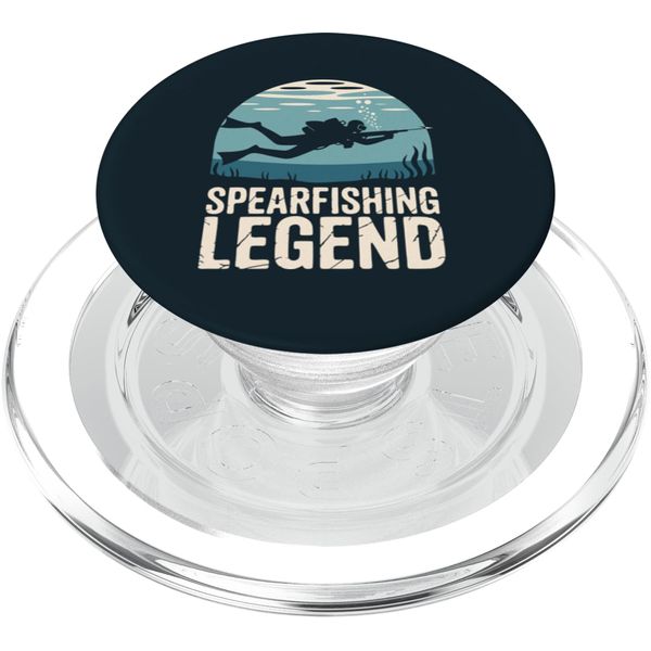 Spearfisher Legend Spearfishing PopSockets PopGrip for MagSafe