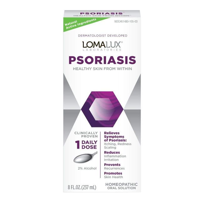 Loma Lux Psoriasis Clinically Proven Skin Clearing Minerals Dermatologist Developed, 8 Fl Oz, Clear, 8 Fl Oz (Pack of 1) (LA-MA-FU)