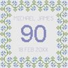 Florashell Any Age Birthday Sampler Square Blue Sampler Cross Stitch Kit - Full Set Numbers
