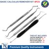 Basic Tartar Calculus Remover 4Pcs Kit Tooth Scraper Cleaning Scalers Explorers