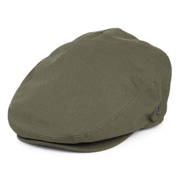 Jaxon & James Cotton Flat Cap - Olive Large