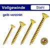 Chipboard Screws Full Thread Galvanised Yellow Torx TX (200, 4.5 x 60 mm)