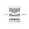 Haikyu Parts Fire Tribal Decal Solid Silver 1 Piece Decal for Plastic Model FTSL-SIL