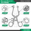 Weitlaner Retractor 4.5" 2x3 Prong Sharp Surgical Veterinary Instrument German G