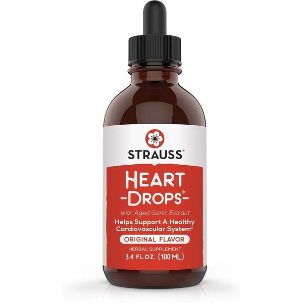 Strauss Naturals Heartdrops, Herbal Heart Supplements with European Mistletoe an