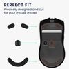 kwmobile Mouse Feet Replacement Compatible with Razer Viper V2 Pro Computer Mouse Skates Sticker - Black