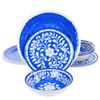 Elama Nelly 12 Piece Melamine Dinnerware Set in Blue