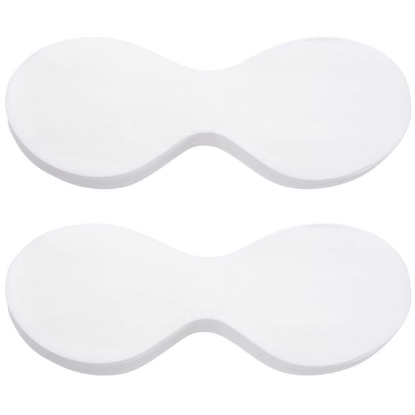 PAGOW 200 Sheets Disposable Non Woven Eye Care, Cotton Paper Facial Eye Pads Spa, DIY Clear Eye Mask Paper Beauty Sheets for Skincare Spa Wrap Moisture Retention