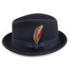 Jaxon & James Crushable Blues Trilby Hat - Navy Blue M