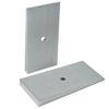 2.5" Wide 4° Degree Steel Leaf Spring Shims 800061 2PCS (Silver)