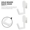DOITOOL 20pcs Pegboard Hooks, J Hook, White Peg Board Hooks, Pegboard Wall Organizer, Storage Craft Hooks, Garage Tools Organizer