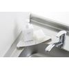 Richell Sponge Detergent Rack, White, Racool Sink Corner Tray, Antibacterial