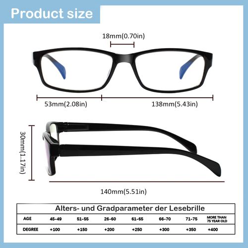 Kerecsen 6 Pack Fashion Reading Glasses for Women Men Blue Light Blocking Anti UV Readers with Spring Hinge (6 Mix Color, 2.50, multiplier_x)