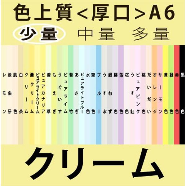 Color FINE A6 < Thick Mouth >( Small) , crema