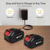 Upgraded Cordless Leaf Blower 540CFM Handheld Electric Leaf Blower With 2Battery