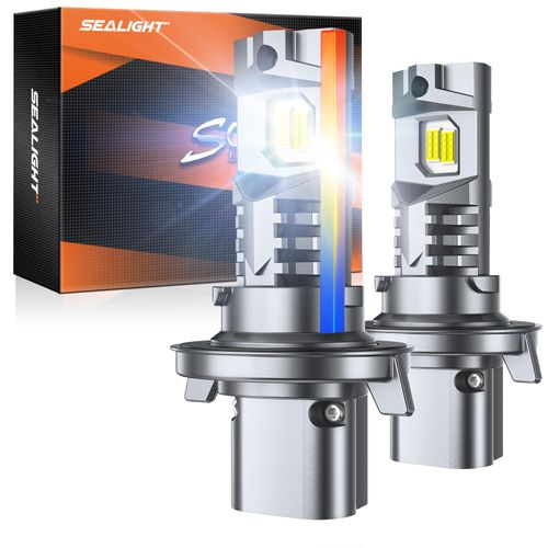 SEALIGHT H13/9008 Fog Bulbs 40000LM Extra Wide View, 6500K With Cooling Fan 1:1 Design Easy Installation, Pack of 2