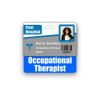 Occupational Therapist Badge Buddy Horizontal w/Height & Weight Conversion Charts (Standard, Blue)