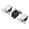 Sourcingmap AC 250V 5A 4 Pin Soldering DPST Push Button Power Switch KDC-A04-2 3 Pcs