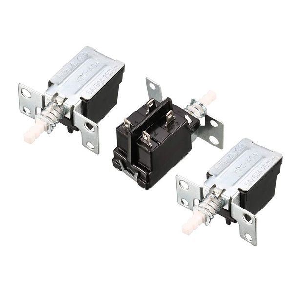 Sourcingmap AC 250V 5A 4 Pin Soldering DPST Push Button Power Switch KDC-A04-2 3 Pcs