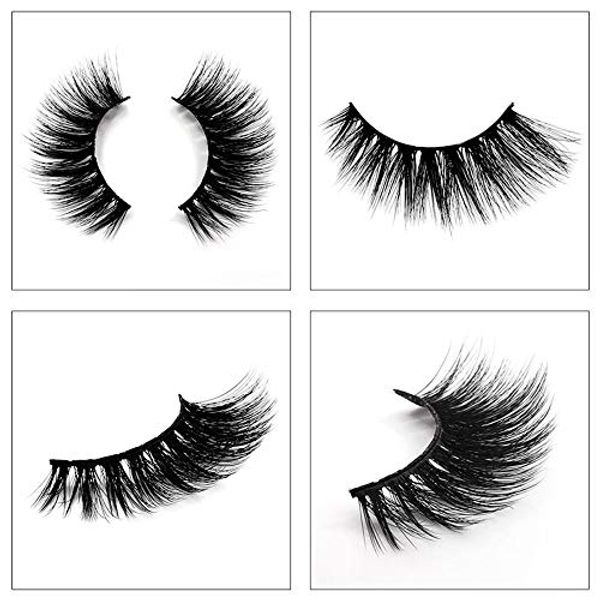 5 Pairs Mink Eyelashes Ultra Dense Stage Makeup Natural False Eyelashes Long Eyelashes Extensions Fake Eyelashes Handmade (G504)