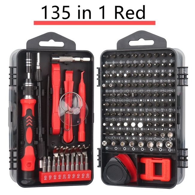 Mini Precision Screwdriver Set Magnetic,135/115 in 1 Electronic Repair Tool  Kit for Iphone,Computer,Laptop,Tablet,Android