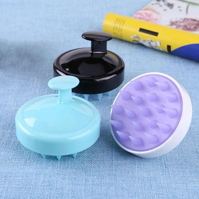 JGuang Shampoo Brush, Hair Washing Brush, Shampoo Massage Brush, For Men and Women, Elderly and Children, Scalp Brush, Clean Scalp and Hair Firmly, Gentle Silicone Scalp Brush, Multi-functional Brush, Washing