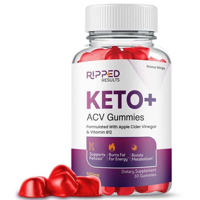 Ripped Results Keto ACV gummies, Maximum Strength Official Gummies (1 Pack)