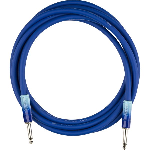 Fender Ombré Instrument Cable, Straight/Straight, 10', Belair Blue