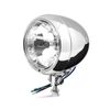 4.5 Inch Clear Glass Headlights Bullet Chrome Diamond Cut
