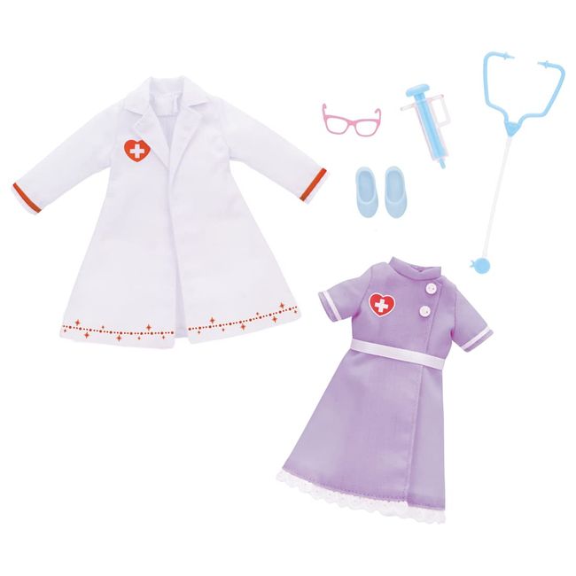 Takara Tomy Licca-chan LW-14 Doctor & Nurse Dress Set