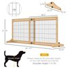 72" Extra Wide Freestanding Pets Gate, No-Mount Adjustable Barrier, Natural