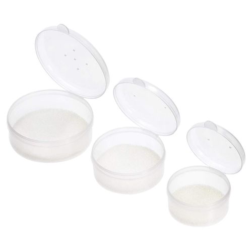 ONLYKXY 1.6 inch, 2 inch, 2.5 inch, Transparent Plastic Fishing Bait Box, Round Boxes, Fishing Lures Storage, Fishing Live Baits Container, Small Storage Case
