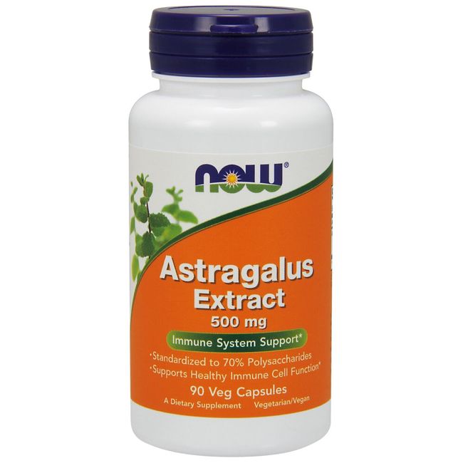 NOW Foods Astragalus Extract, 500 mg, 90 Veg Capsules