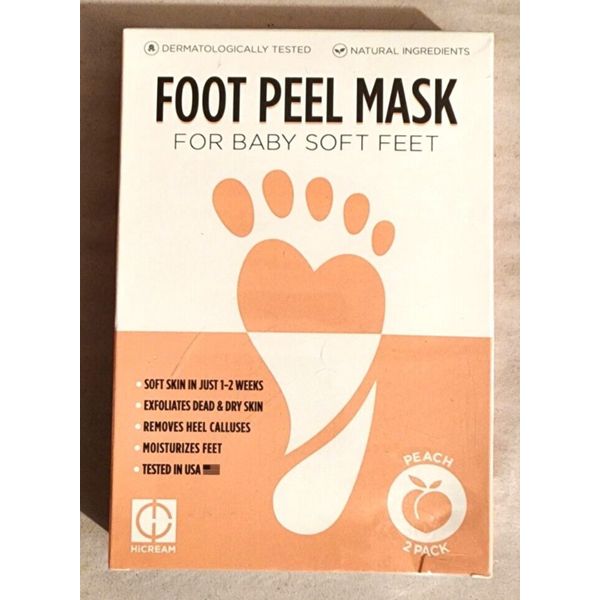 B16 Foot Peel Mask 2 Pack Peach Peel Calluses Dead Skin  Make Your Feet Soft NIB