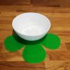 Daisy Placemat Set - Gloss Bright Green 2 Placemats Standard 28cm