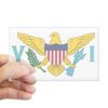 CafePress USVI Flag Rectangle Bumper Sticker Car Decal