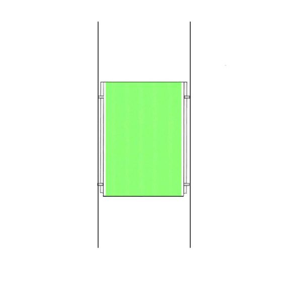New A2 Wire Cable System Acrylic Poster Holder Shop Window Sign Display Stand
