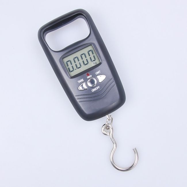 110LB/50KG Digital Lcd Scale Handheld Luggage Weight Fish Scale, Electronic  Balance Digital Scale Travel Balance Postal Fishing Hook Scale, With  Temperature Backlight Lcd Display- Black 