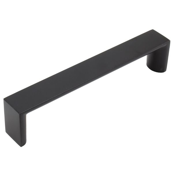 Plateau Cabinet Pull, 128 Millimeters, Matte Black by Stone Harbor Hardware