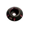 KN Planning Dual Color Wheel Center Cap (Matte Black/Red)