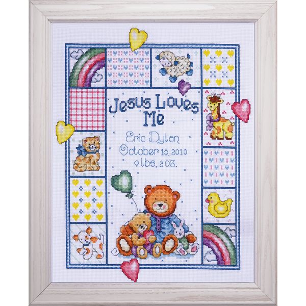 Tobin Jesus Loves Me Baby Sampler, Multi-Color