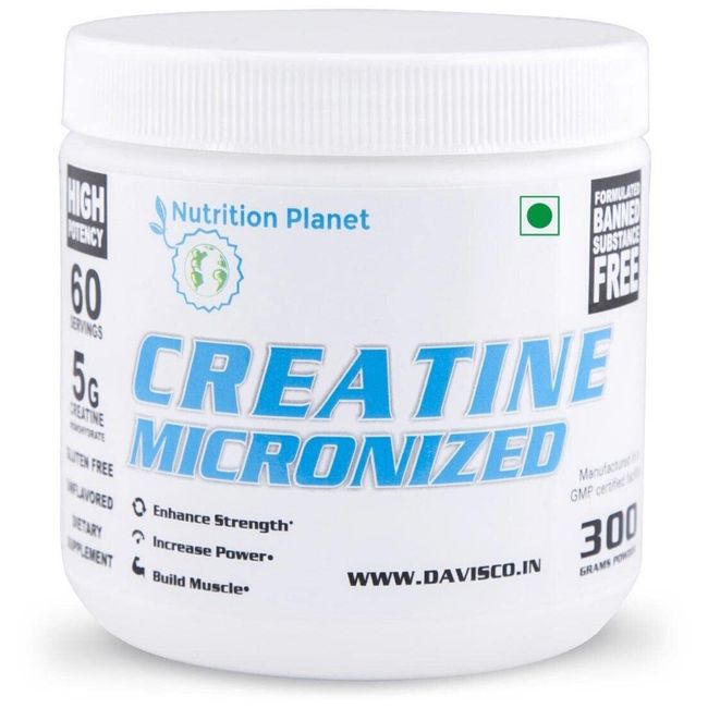 Nutrition Planet Micronized Creatine Monohydrate Unflavored Powder 300Gm