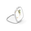 Personalised Initial C Any Letter Gold Effect Floral Leaf Compact Pocket Mirror Initials Custom Monogram