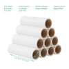Lint Roller Refills 6.3 inch Value Only (Width Inch Pack of 10)