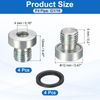 sourcing map 4Pcs G1/16x28 Inner Hex Head Pipe Fitting Plug, Universal Carbon Steel Thread Socket Plug with Black O-Ring for Terminate Pipe Ends or Replacement Drains