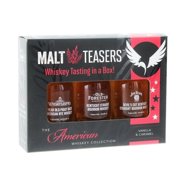 American Whiskey Tasting Set. 3 Whiskies to Taste